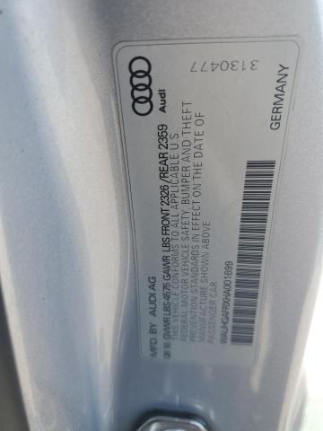 2017 AUDI A5 SPORT - WAUHGAFRXHA001699