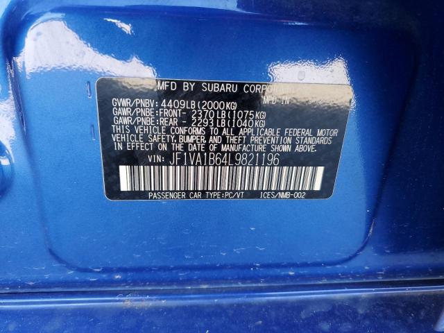 2020 SUBARU WRX PREMIU - JF1VA1B64L9821196