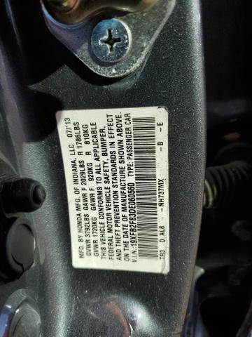 VIN 19XFB2F83DE060560 2013 Honda Civic, EX no.12