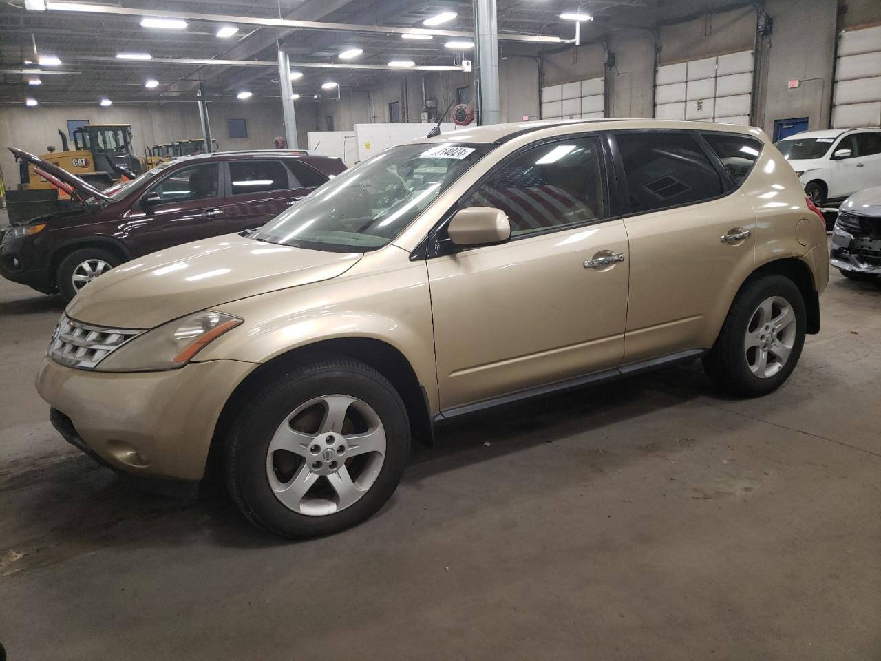 NISSAN MURANO SL 2004 gold  gas JN8AZ08W14W326089 photo #1