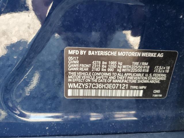 2017 MINI COOPER COU - WMZYS7C36H3E07121