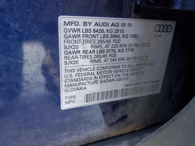 VIN WA1LHAF70KD045963 2019 Audi Q7, Premium Plus no.14