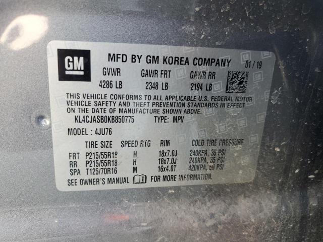 2019 BUICK ENCORE PRE - KL4CJASB0KB850775