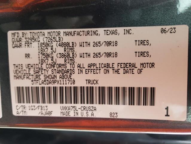 2023 TOYOTA TUNDRA DOU - 5TFLA5DA9PX111710