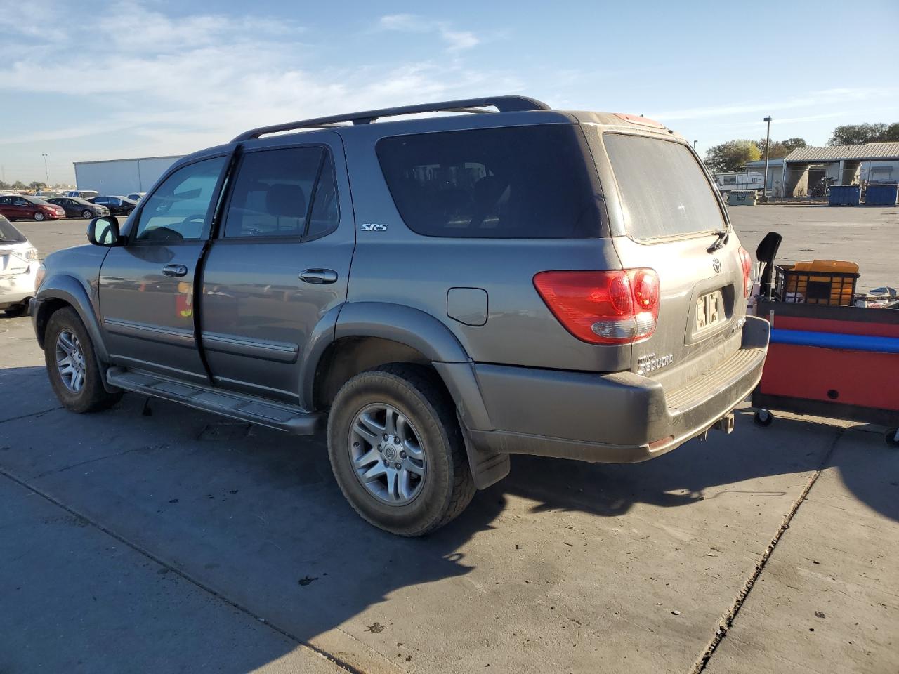 TOYOTA SEQUOIA SR 2007 gray  gas 5TDBT44A17S280254 photo #3