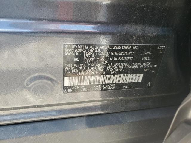 2021 TOYOTA RAV4 LE - 2T3H1RFV2MC119100