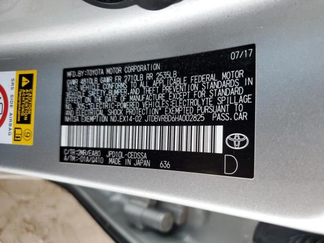 VIN JTDBVRBD6HA002825 2017 Toyota Mirai no.12