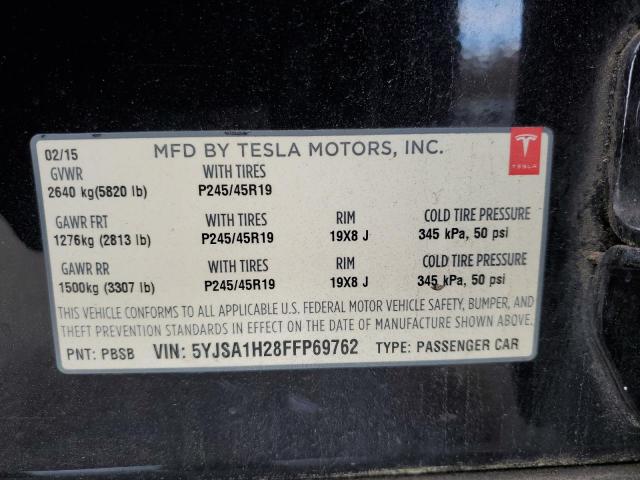 2015 TESLA MODEL S 85 5YJSA1H28FFP69762