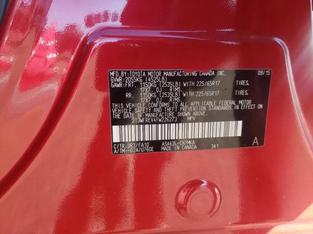 2015 TOYOTA RAV4 XLE - 2T3WFREV4FW226273