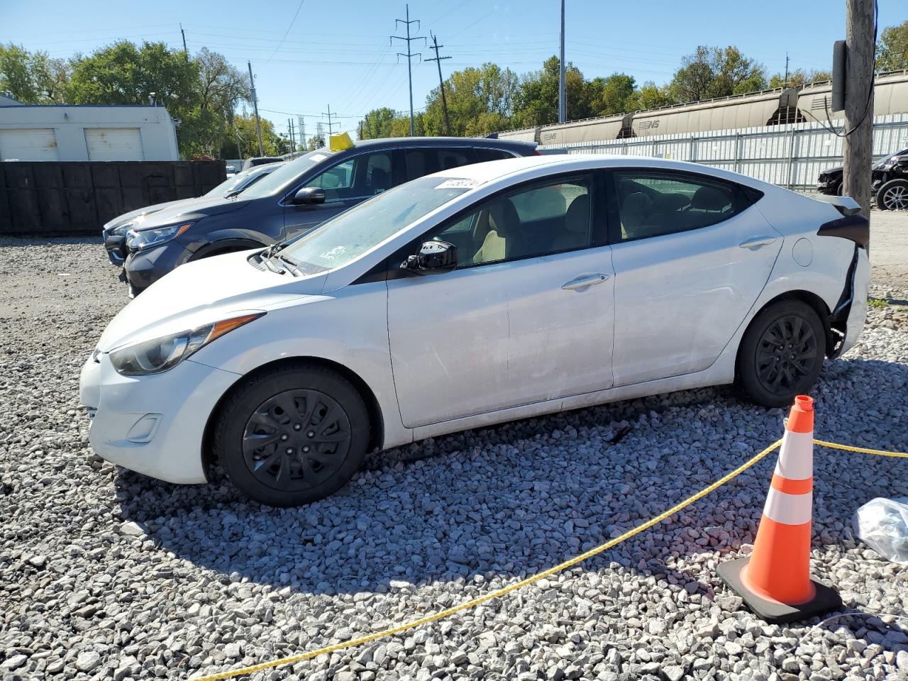 Lot #2935663935 2013 HYUNDAI ELANTRA GL