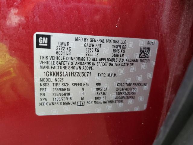2017 GMC ACADIA SLE - 1GKKNSLA1HZ285071