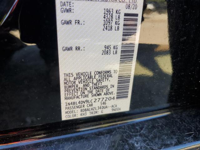 2020 NISSAN ALTIMA SV - 1N4BL4DV9LC277204
