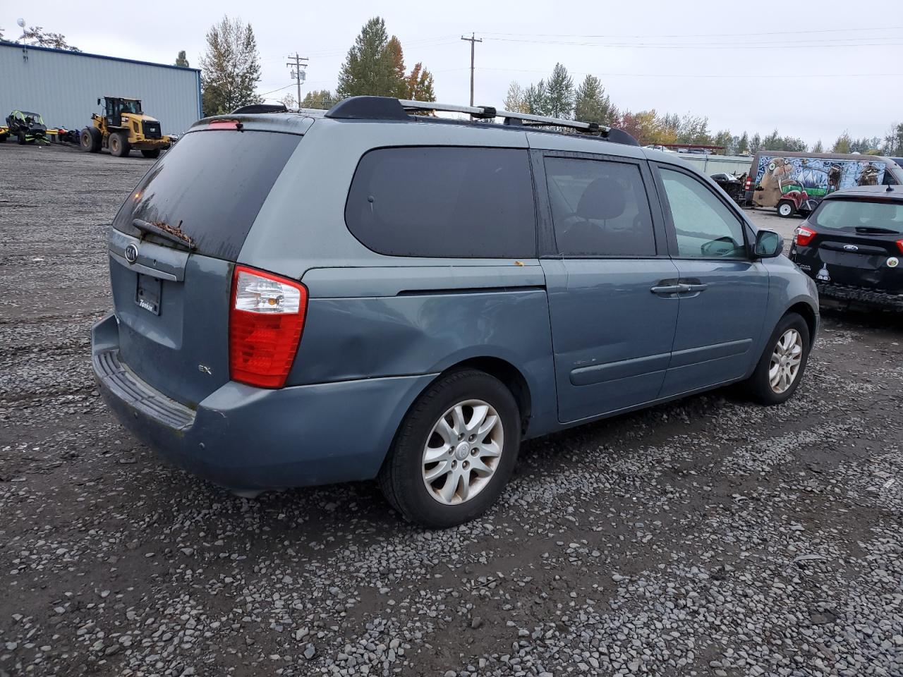 KIA SEDONA EX 2006 blue  gas KNDMB233566097439 photo #4