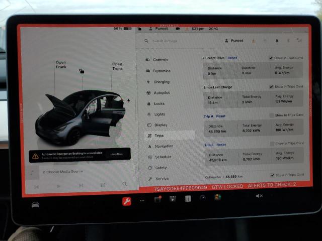 2023 TESLA MODEL Y - 7SAYGDEE4PF609049