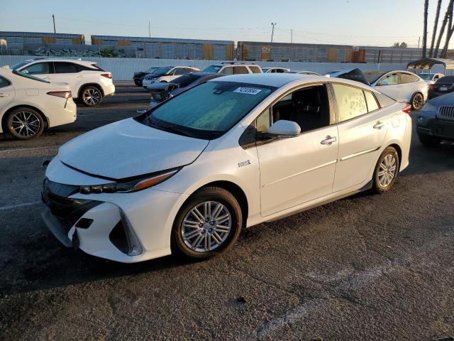 TOYOTA PRIUS PRIM 2018 white  hybrid engine JTDKARFP9J3086150 photo #1