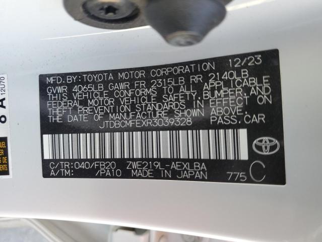 2024 TOYOTA COROLLA LE - JTDBCMFEXR3039328