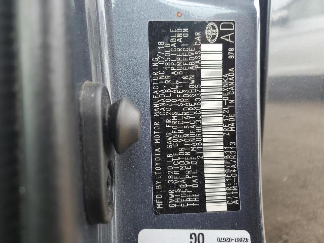 2018 TOYOTA COROLLA L - 2T1BURHE3JC063375