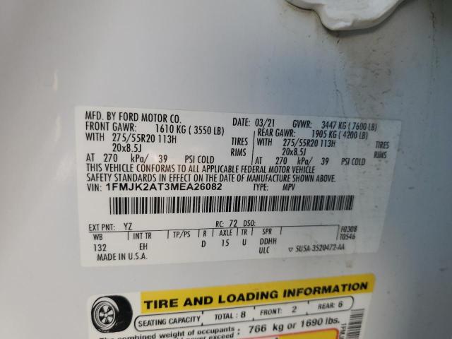 2021 FORD EXPEDITION - 1FMJK2AT3MEA26082