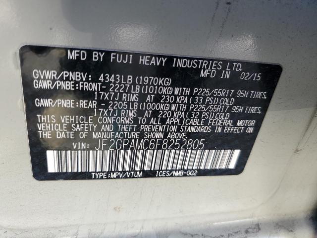 VIN JF2GPAMC6F8252805 2015 Subaru XV, 2.0 Limited no.12