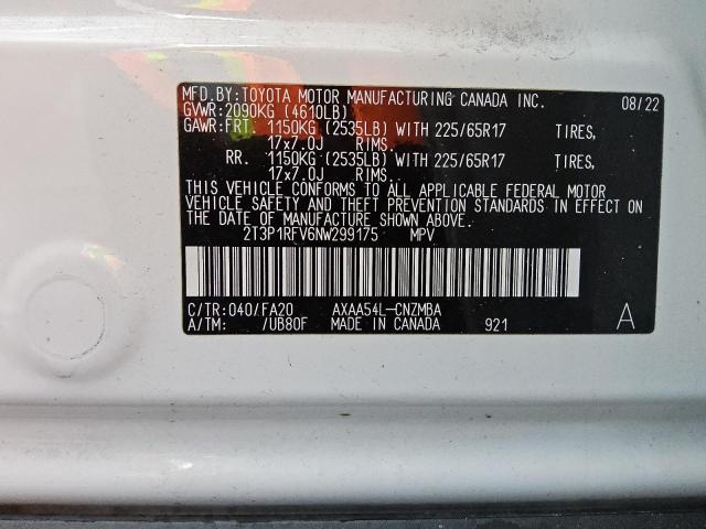 VIN 2T3P1RFV6NW299175 2022 Toyota RAV4, Xle no.13