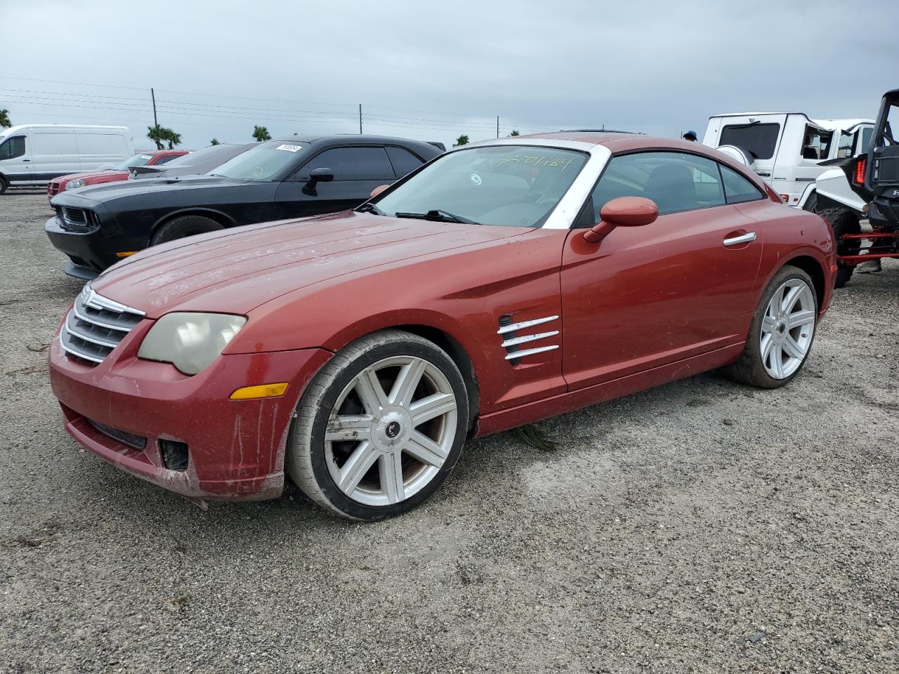 CHRYSLER CROSSFIRE 2004 red  gas 1C3AN69L24X011752 photo #1