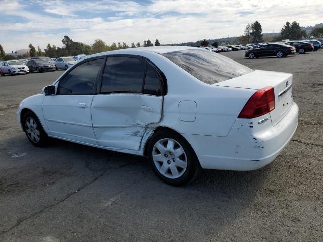 HONDA CIVIC EX 2001 white  gas 2HGES26721H587106 photo #3