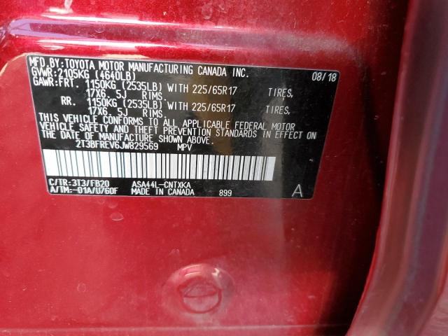 2018 TOYOTA RAV4 LE - 2T3BFREV6JW829569