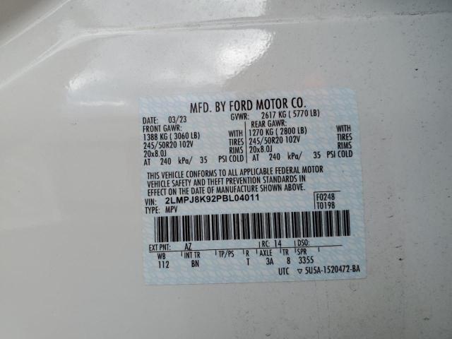 2023 LINCOLN NAUTILUS R - 2LMPJ8K92PBL04011