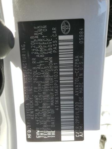 2023 TOYOTA CAMRY - 4T1K61AK0PU103561
