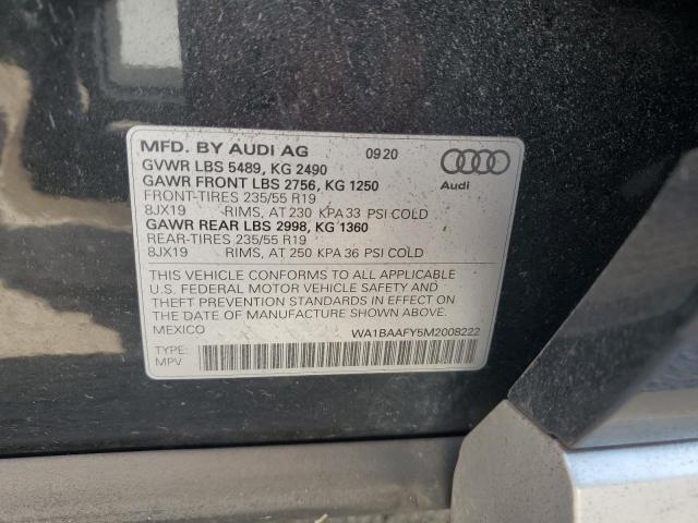 VIN WA1BAAFY5M2008222 2021 Audi Q5, Premium Plus no.14