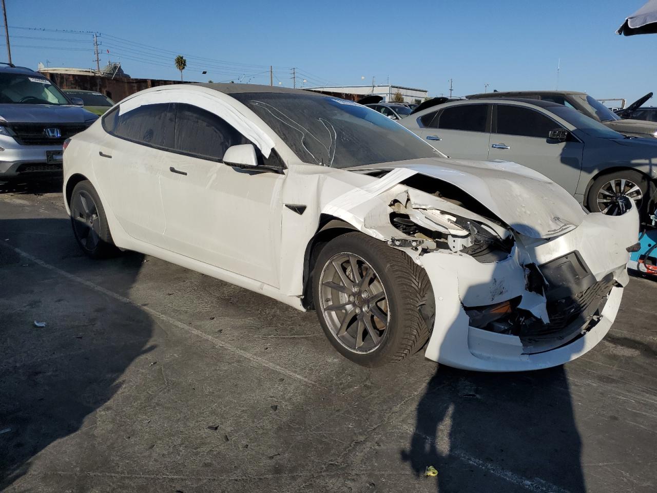 Lot #2972638891 2021 TESLA MODEL 3