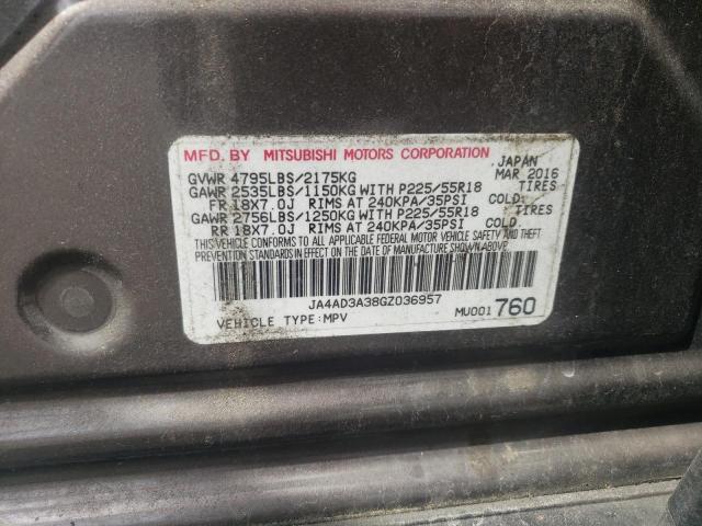 2016 MITSUBISHI OUTLANDER - JA4AD3A38GZ036957