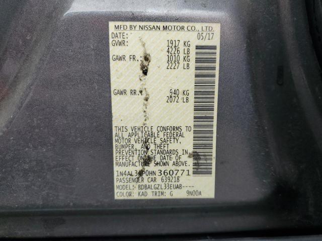 VIN 1N4AL3AP0HN360771 2017 Nissan Altima, 2.5 no.12