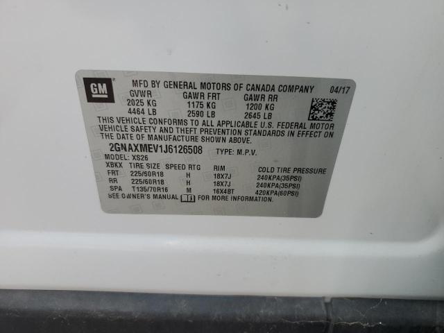 2018 CHEVROLET EQUINOX PR - 2GNAXMEV1J6126508