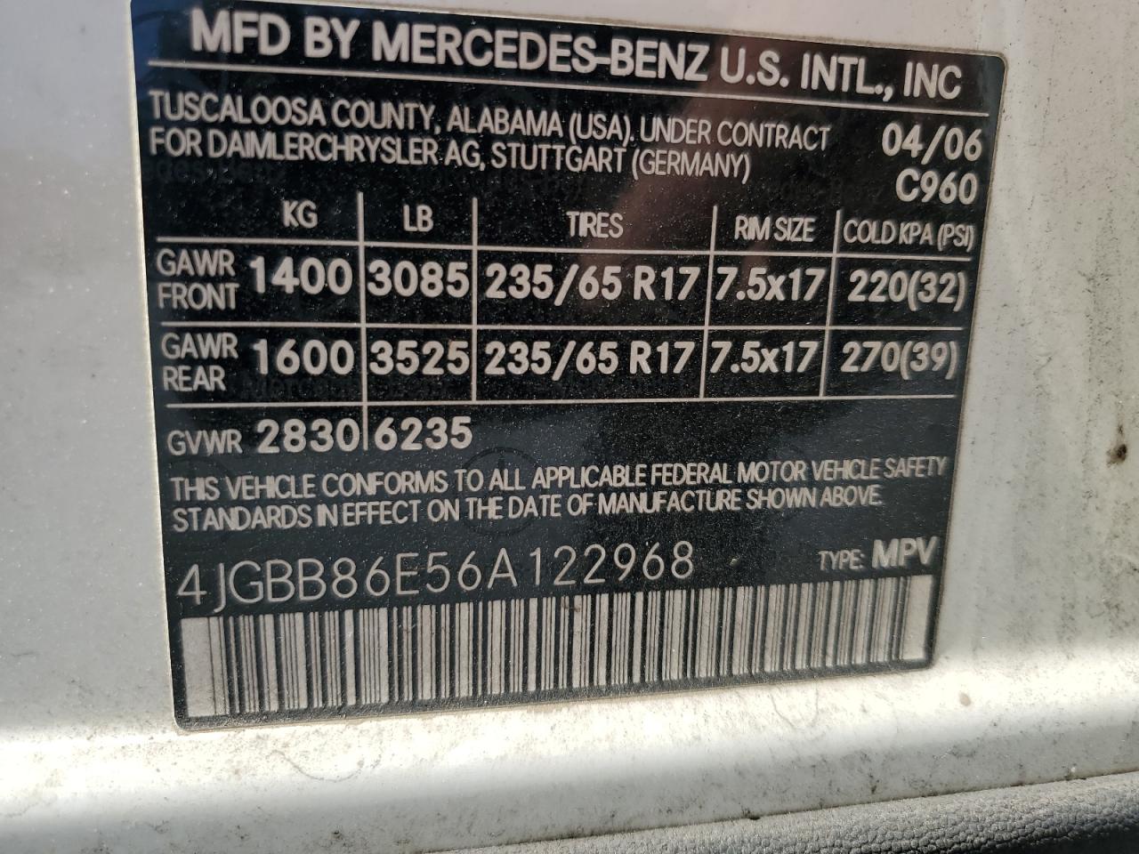 Lot #2962518879 2006 MERCEDES-BENZ ML 350