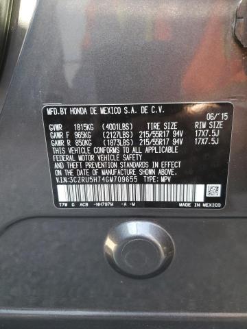 2016 HONDA HR-V EXL - 3CZRU5H74GM709655