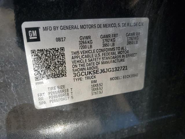 2018 CHEVROLET SILVERADO - 3GCUKSEJ6JG132721