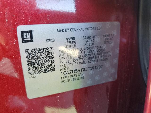 2018 CHEVROLET MALIBU LT - 1G1ZD5ST8JF191397