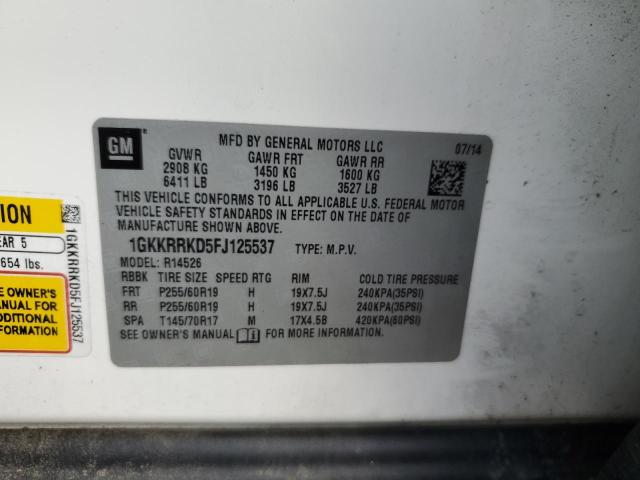 2015 GMC ACADIA SLT - 1GKKRRKD5FJ125537