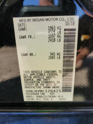 2019 NISSAN ALTIMA SL - 1N4BL4EV9KC126425
