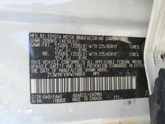 VIN 2T3W1RFV9PW298858 2023 TOYOTA RAV4 no.13