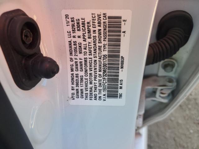 2021 HONDA CIVIC EX - 19XFC1F32ME001706