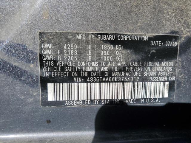 2019 SUBARU IMPREZA - 4S3GTAA66K3754312