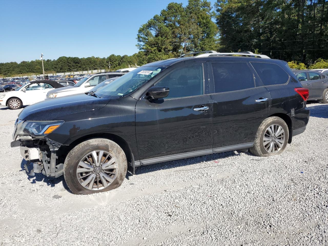 NISSAN PATHFINDER 2019 black  gas 5N1DR2MN3KC622257 photo #1