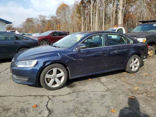 VOLKSWAGEN PASSAT SE 2014 blue sedan 4d gas 1VWBT7A37EC097184 photo #1