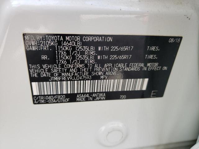2018 TOYOTA RAV4 LE - JTMBFREV9JJ247593