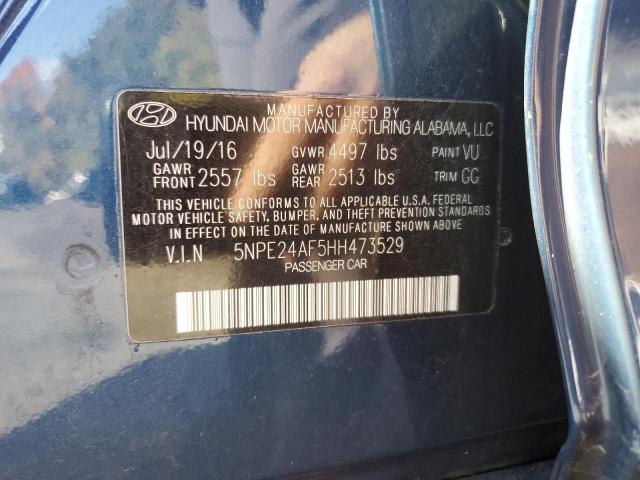 VIN 5NPE24AF5HH473529 2017 Hyundai Sonata, SE no.12