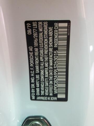 2020 PORSCHE 911 CARRERA S WP0CB2A99LS263015