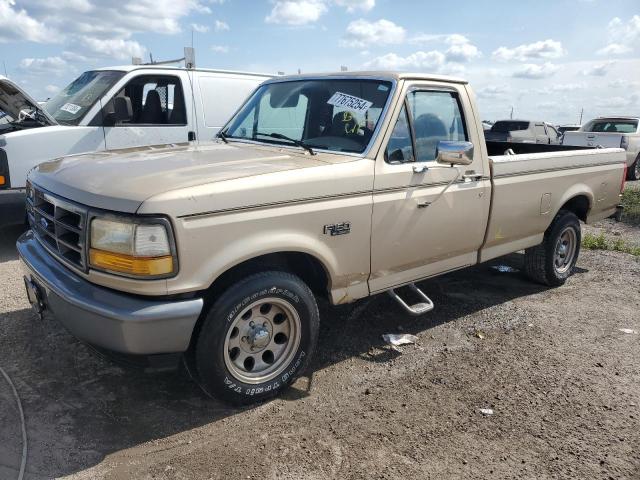 FORD F150 1996 tan  gas 1FTEF15Y6TNA15313 photo #1