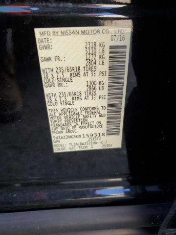 2016 NISSAN MURANO S - 5N1AZ2MG4GN159318